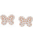 ფოტო #6 პროდუქტის Diamond Pavé Butterfly Stud Earrings (1/5 ct. t.w.) in 10k White, Yellow or Rose Gold