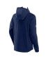 Фото #2 товара Men's Heather Navy St. Louis Blues Authentic Pro Road Tech Full-Zip Hoodie Jacket