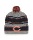Фото #3 товара Men's Graphite Chicago Bears Rexford Cuffed Knit Hat with Pom