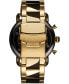 ფოტო #6 პროდუქტის Men's Blacktop Gold-Tone Stainless Steel Bracelet Watch 42mm