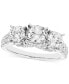 Фото #1 товара Diamond Three Stone Engagement Ring (2 ct. t.w.) in 14k White Gold