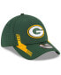 ფოტო #4 პროდუქტის Men's Green Green Bay Packers 2021 NFL Sideline Home 39THIRTY Flex Hat