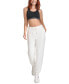 ფოტო #1 პროდუქტის Women's Fleece High Waist Drawstring Sweatpants