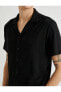 Фото #10 товара Рубашка мужская Koton с коротким рукавом и воротником с лацканами