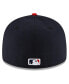 Фото #5 товара Men's Navy and Red Cleveland Guardians Authentic Collection On-Field Home Low Profile 59FIFTY Fitted Hat