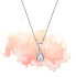 Silver necklace with shimmering pendant Emozioni Acqua Amore EP037