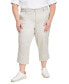 Фото #6 товара Women's Mid-Rise Comfort Waist Capri Pants, 2-24W, Created for Macy's