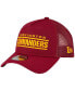 ფოტო #2 პროდუქტის Men's Burgundy Washington Commanders A-Frame Trucker 9FORTY Adjustable Hat