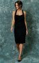 Фото #2 товара The Vanity Room 157287 Women's Halter Bodycon Dress Sleeveless Black Sz. XL