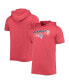 ფოტო #1 პროდუქტის Men's Heathered Red New England Patriots Team Brushed Hoodie T-shirt