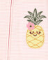 Фото #21 товара Toddler 1-Piece Pineapple 100% Snug Fit Cotton Footless Pajamas 2T