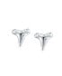 Серьги Bling Jewelry Ocean Shark Tooth Stud