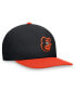 Фото #4 товара Men's Black/Orange Baltimore Orioles Evergreen Two-Tone Snapback Hat