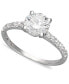 ფოტო #1 პროდუქტის 14k White Gold Ring, Cubic Zirconia Wedding Ring (2-3/4 ct. t.w.)