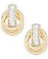 ფოტო #1 პროდუქტის Glitter Love Knot Stud Earrings in 10k Gold