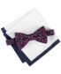 Фото #1 товара Men's Botanical Bow Tie & Tipped Pocket Square Set