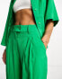 Object straight leg trouser co-ord in bright green зеленый папоротник, 34 - фото #4