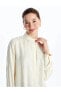 Фото #2 товара LCW Grace Çizgili Keten Görünümlü Kadın Gömlek Tunik
