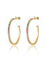 Фото #3 товара Rainbow Hoop Earrings