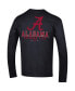 Фото #3 товара Men's Black Alabama Crimson Tide Team Stack 3-Hit Long Sleeve T-shirt