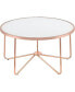 Фото #3 товара Alivia Coffee Table in Rose Gold & Frosted Glass