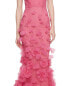 Marchesa Notte V-Neck Mermaid Gown Women's