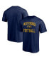 Фото #1 товара Men's Navy West Virginia Mountaineers First Sprint Team T-shirt