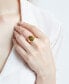 Initial Signet Ring in 14K Gold-Plated Sterling Silver
