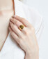 ფოტო #3 პროდუქტის Initial Signet Ring in 14K Gold-Plated Sterling Silver