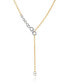 Фото #1 товара Vince Camuto gold-Tone and Silver-Tone Y Necklace
