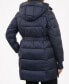Фото #2 товара Women's Plus Size Hooded Belted Puffer Coat