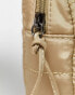 Basic Pleasure Mode padded cross body bag in beige with gummy logo