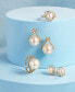 ფოტო #8 პროდუქტის Cultured White Ming Pearl (11-13mm) & Diamond (1/3 ct. t.w.) Ring in 14k Gold