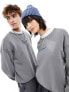 Фото #1 товара Nike Midi Swoosh unisex sweatshirt in dark grey