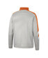 Men's Gray, Texas Orange Texas Longhorns Bushwood Fleece Quarter-Zip Jacket