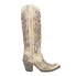 Фото #3 товара Corral Boots Distressed Glitter TooledInlay Snip Toe Cowboy Womens Beige Casual
