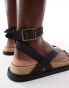 French Connection footbed sandals in black