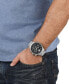 ფოტო #4 პროდუქტის Men's Chronograph Date Quartz Colonne Silver-Tone Stainless Steel Bracelet 44mm