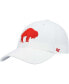 ფოტო #2 პროდუქტის Men's White Buffalo Bills Clean Up Legacy Adjustable Hat