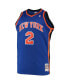 Фото #6 товара Men's Larry Johnson Blue New York Knicks Big and Tall Hardwood Classics Swingman Jersey