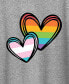 Trendy Plus Size Pride Rainbow & Transgender Hearts Graphic T-shirt