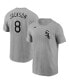 Фото #1 товара Men's Bo Jackson Heathered Gray Chicago White Sox Cooperstown Collection Name and Number T-shirt