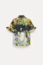 Фото #5 товара Рубашка из ткани с цветочным принтом — zw collection ZARA
