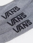 Vans 3 pack classic no show socks in grey