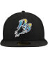 Men's Black Durham Bulls Authentic Collection 59FIFTY Fitted Hat