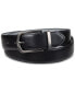 Фото #1 товара Men's Reversible Faux-Leather Casual Belt, Created for Macy's
