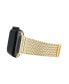 ფოტო #2 პროდუქტის Women's Gold-Tone Stainless Steel Mesh Bracelet with Crystal Accents Compatible with 38/40/41mm Apple Watch