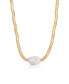Liquid 18K Gold-Plated and Cultured Freshwater Pearl Choker