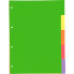 Фото #1 товара Файлы из картона Oxford Hamelin A4 для организации документов 5 позиций 5 ярких цветов