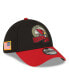 Фото #1 товара Men's Black, Cardinal Arizona Cardinals 2022 Salute To Service 39THIRTY Flex Hat